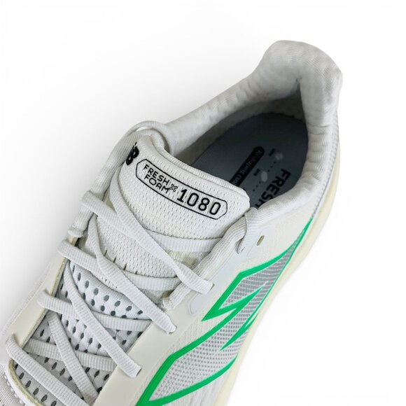 New Balance Fresh Foam X 1080v14 White Green Men Wide 2E Running Shoes M108014E main image 11